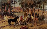 An Arab Encampment by Frederick Arthur Bridgman